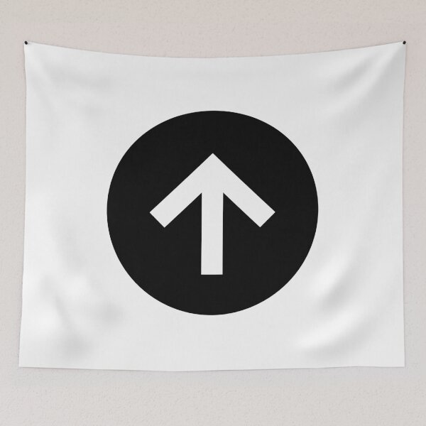 Item preview, MDI Arrow Up Circle designed and sold by GnarlyFurtardo.