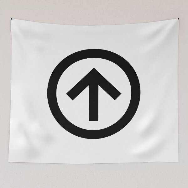 Item preview, MDI Arrow Up Circle Outline designed and sold by GnarlyFurtardo.