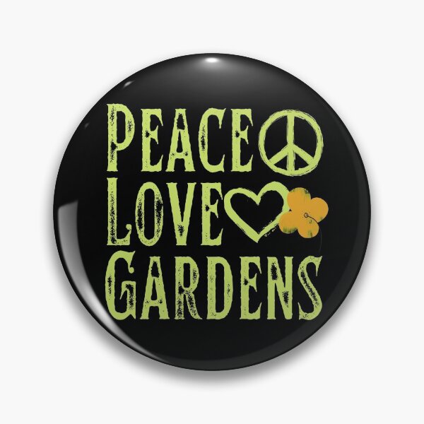 Item preview, Peace Love Gardens Grunge Text Design designed and sold by EarthArtDesigns.
