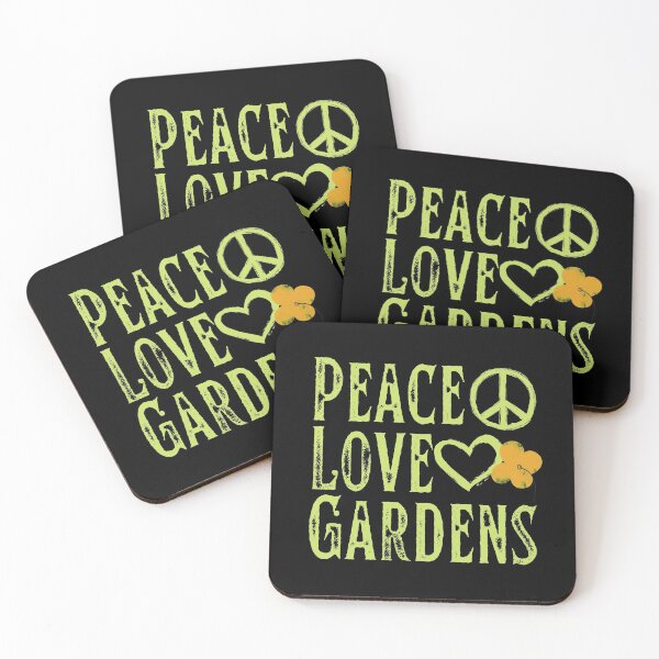 Item preview, Peace Love Gardens Grunge Text Design designed and sold by EarthArtDesigns.