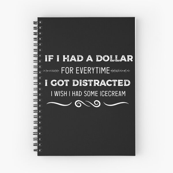 Item preview, If I Had A Dollar For Everytime I Got Distracted designed and sold by goodprints shop.