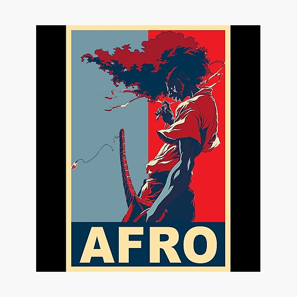 Anime Afro Samurai' Poster, picture, metal print, paint by Syafia Studio