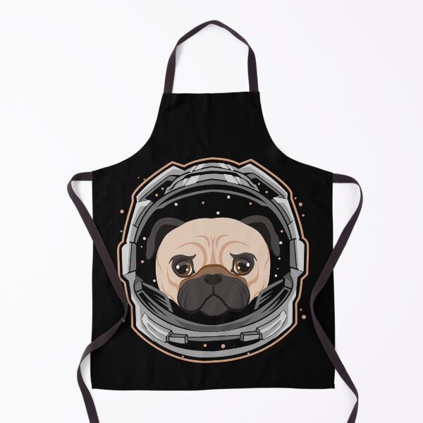 Item preview, cute pug dog astronaut in space designed and sold by alaechamlal.