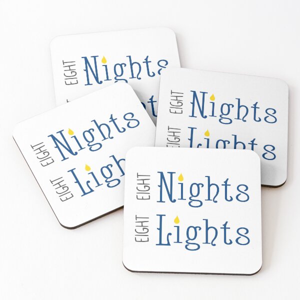 Item preview, Eight Nights Eight Lights Hanukkah designed and sold by JoBella-Designs.