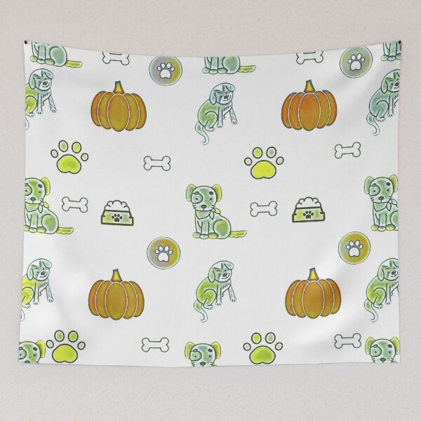 Item preview, DOG AND PUMPKIN designed and sold by wildwhimsical.
