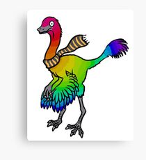 Rainbow Gallimimus Canvas Print