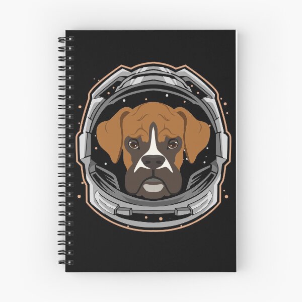 Item preview, cute boxer dog astronaut in space designed and sold by alaechamlal.