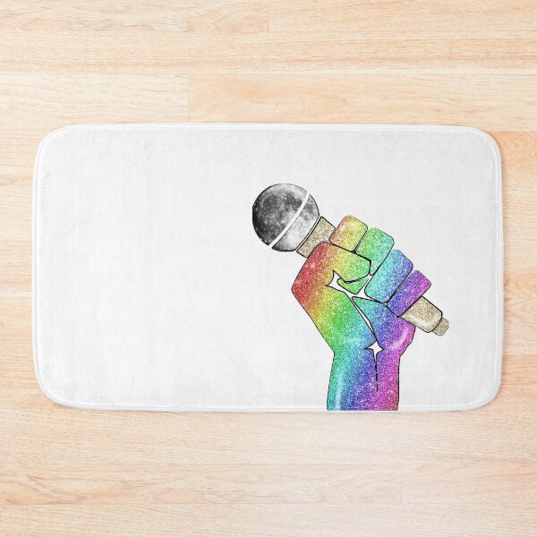 Item preview, Rainbow Fist Hand with Moon Microphone Music designed and sold by Jolly-Yosei.