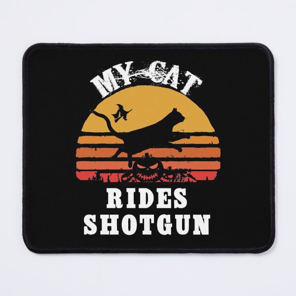 Item preview, My Cat Rides Shotgun Funny Halloween Cat Lover Essential designed and sold by Zeeprint ★★★★★.