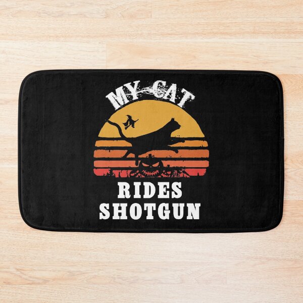 Item preview, My Cat Rides Shotgun Funny Halloween Cat Lover Essential designed and sold by Zeeprint ★★★★★.