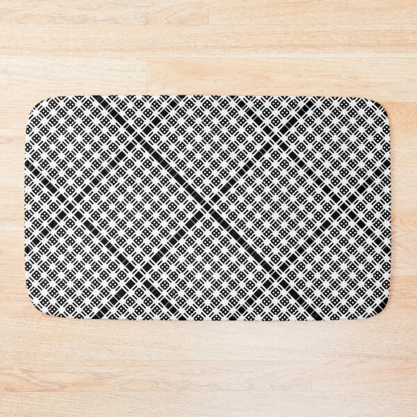 Item preview, Criss Cross Angled Dash Line Pattern in Black designed and sold by Neil Feigeles.