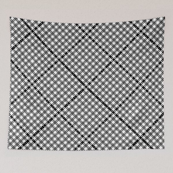 Item preview, Criss Cross Angled Dash Line Pattern in Black designed and sold by Neil Feigeles.