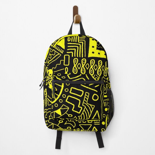 Item preview, Yellow Black Ethnic Print designed and sold by Bliss Find And Design.