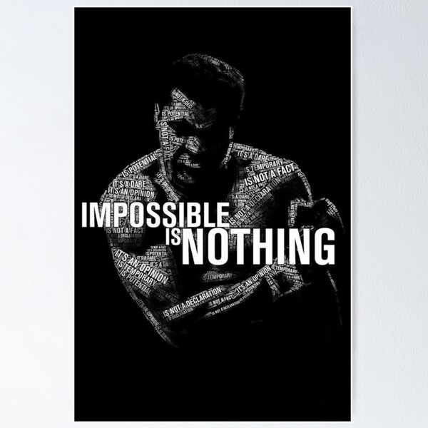 Item preview, Impossible Is Nothing designed and sold by BoxingStarShirt.