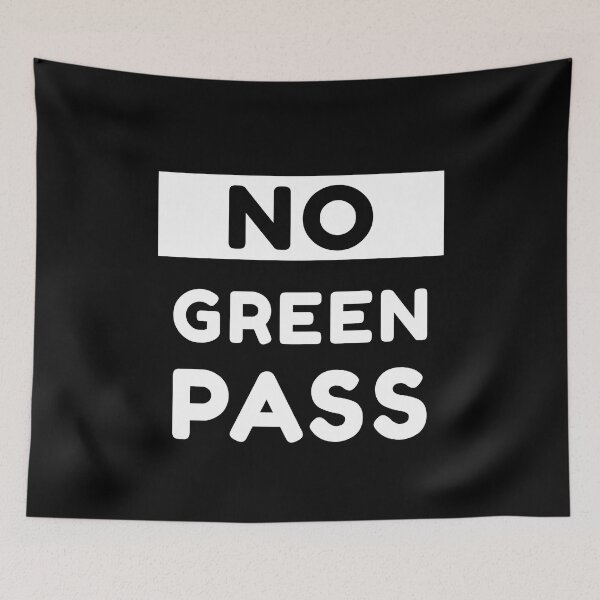 Item preview, No green pass in italy designed and sold by thegiftedadult.
