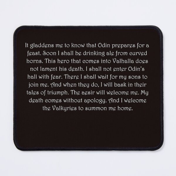 Item preview, Ragnar Final Speech on black shirt designed and sold by artoffandom.