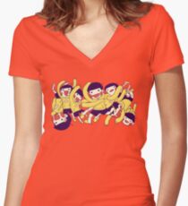 Floppy Jyushi Women's Fitted V-Neck T-Shirt