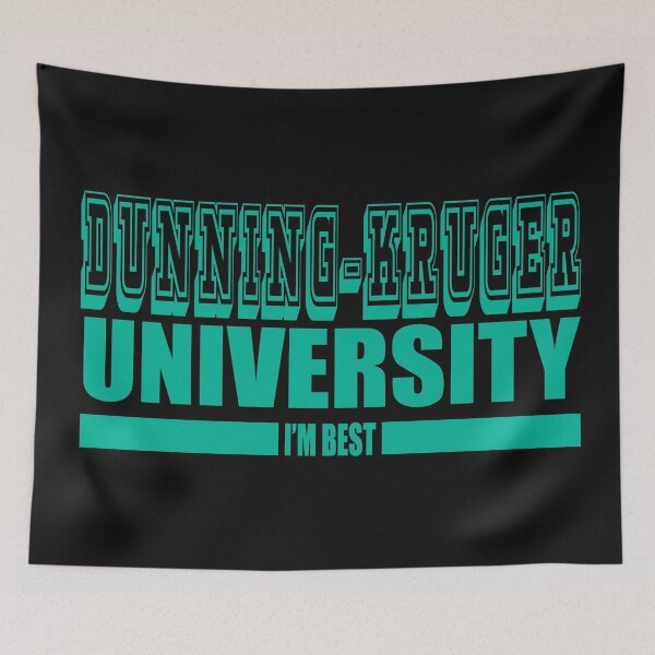 Item preview, Funny - Dunning-Kruger University designed and sold by jdtees.