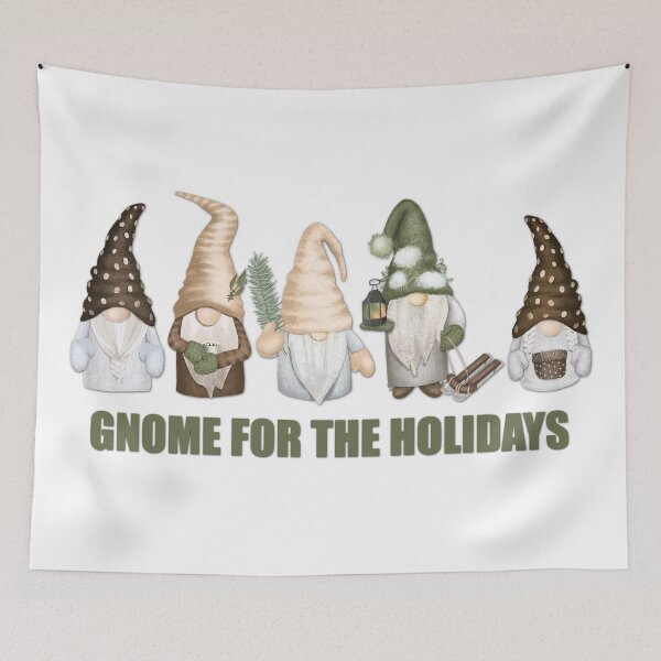 Item preview, Gnome For The Holidays Winter Christmas Xmas (White) designed and sold by Gsallicat.