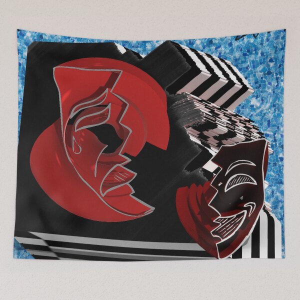 Item preview, Theatre Masks, Two Faced 3D designed and sold by linspxls.