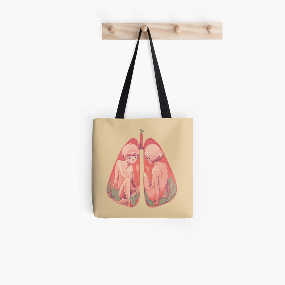 Between Two Lungs Tote Bag