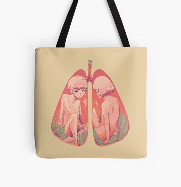 Between Two Lungs All Over Print Tote Bag