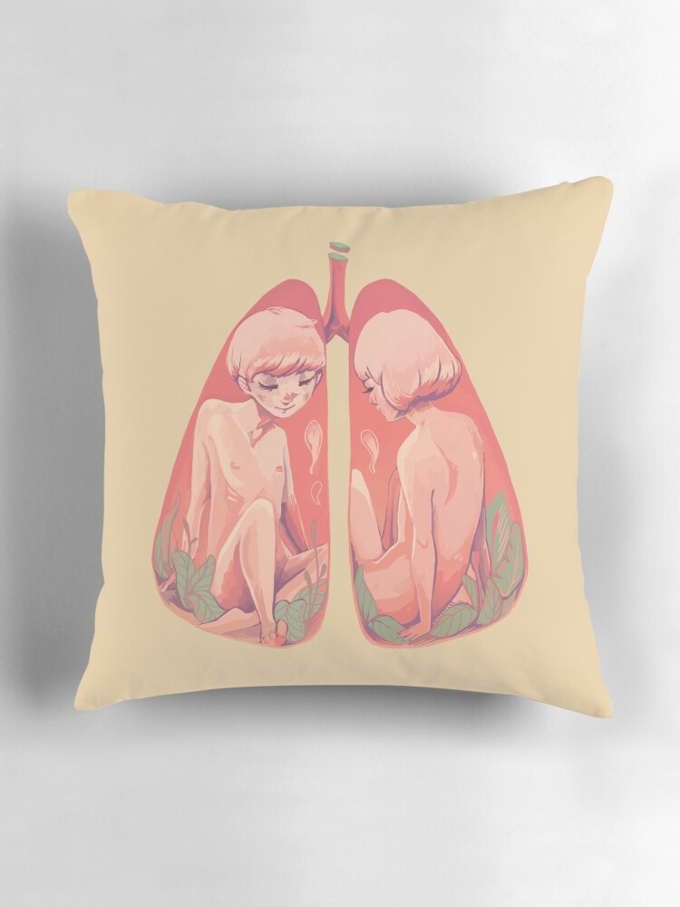 Thumbnail 3 of 4, Pillow, Between Two Lungs designed and sold by nimosa.