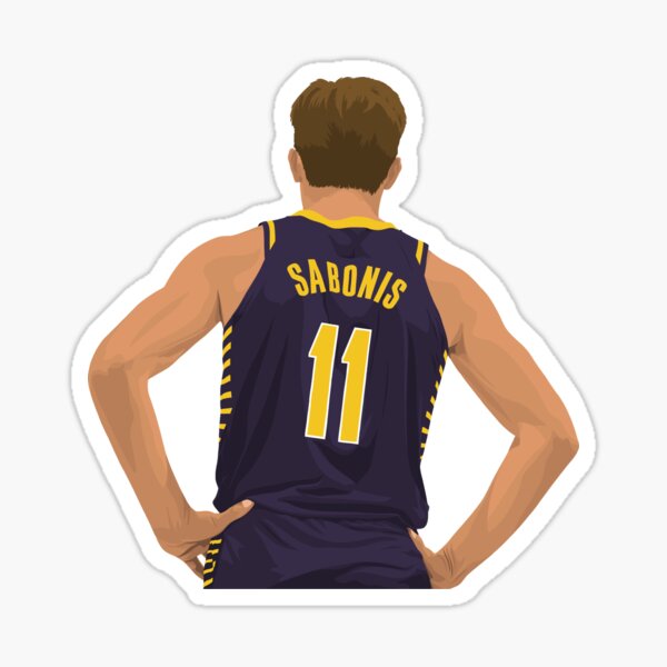 Domantas Sabonis Basketball Paper Poster Kings 4 - Domantas Sabonis -  Sticker