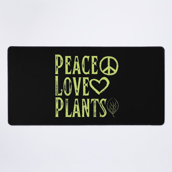 Item preview, Peace Love Plants Grunge Text Design designed and sold by EarthArtDesigns.