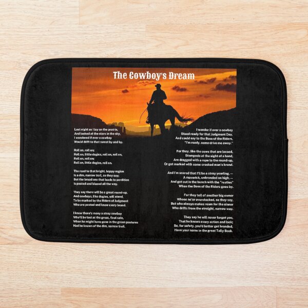Item preview, The Cowboy's Dream Sunset Poem A Gift for Horse Lovers Western Riders designed and sold by j9gothbe.