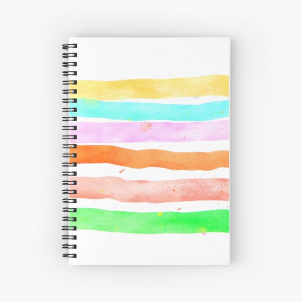 My Custom Rainbow Spiral Notebook
