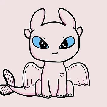 Artwork thumbnail, Cute Light Fury by designsbybee