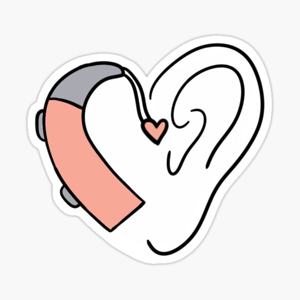 Item preview, Hearing Aid Heart with Ear designed and sold by p19baumanw.