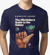 The Hitchhiker's Guide to the Galaxy - Cover Tri-blend T-Shirt
