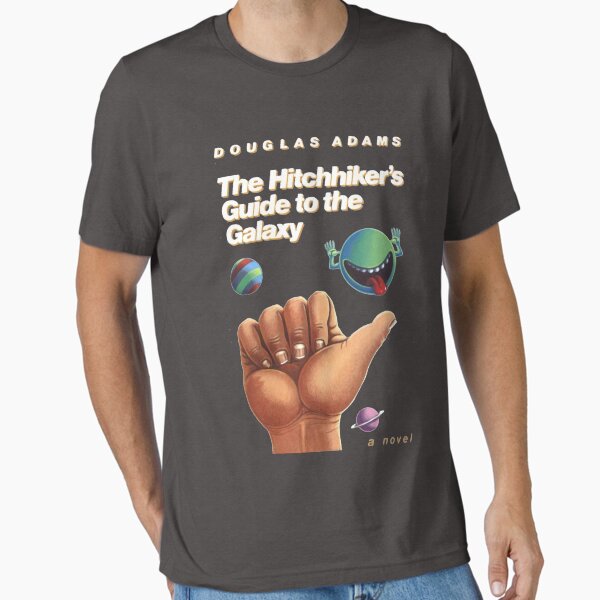 Women's T-Shirts [Out of Print] Douglas Adams / The Hitchhiker's Guide to the Galaxy Relaxed Fit Tee (Black) (Womens) The Hitchhiker's Guide to the Galaxy women's relaxed fit