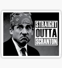 Prison Mike Straight Outta Scranton Sticker