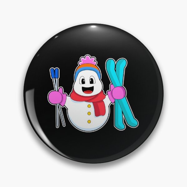 Item preview, Snowman as Skier with Ski  designed and sold by vutrieuman.