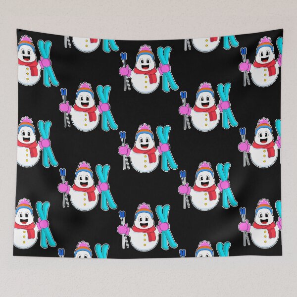 Item preview, Snowman as Skier with Ski  designed and sold by vutrieuman.