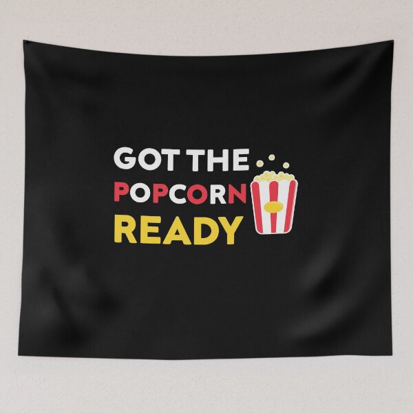 Item preview, Got The Popcorn Ready Funny Retro Vintage designed and sold by zedesigner-.