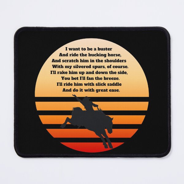 Item preview, Be a Buster Gift for a cowboy or rodeo lover bronc riding designed and sold by j9gothbe.