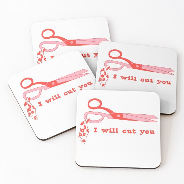Item preview, I will cut you - Quilting sewing fabric scissors designed and sold by wildhunt.