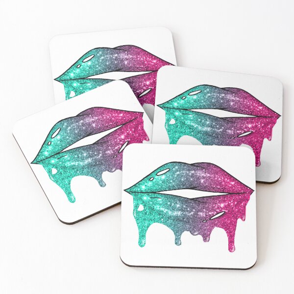 Item preview, Mouth Lips Flowing Blue Pink Makeup designed and sold by Jolly-Yosei.