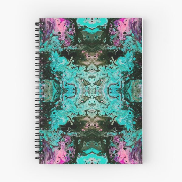 Item preview, Teal Pink Psychedelic Fantasy by Electric Kitty designed and sold by ElectricKitty.