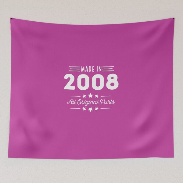 Item preview, Made In 2008 All Original Parts 8th Birthday Gift T-Shirt designed and sold by AlwaysAwesome.