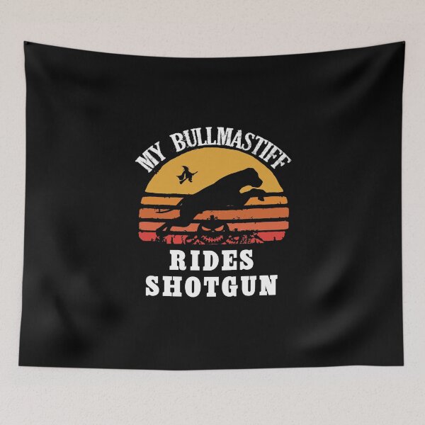 Item preview, My Bullmastiff Rides Shotgun Funny Halloween Bullmastiff Lovers Essential designed and sold by Zeeprint ★★★★★.