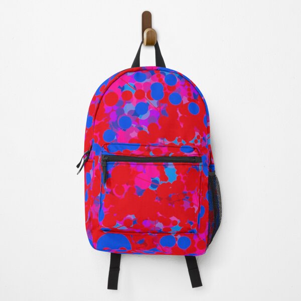 Item preview, blue on red, circles designed and sold by dnparker.