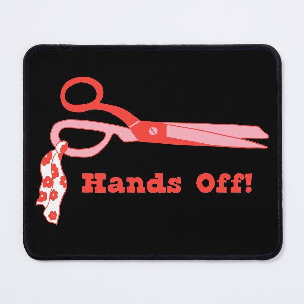 Item preview, Hands off! - Quilting sewing fabric scissors designed and sold by wildhunt.