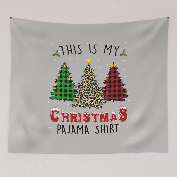 Item preview, This Is My Christmas Pajama Shirt Red Plaid Vintage Pattern designed and sold by shophia-art.