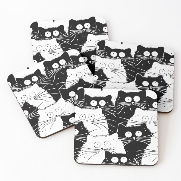 Item preview, Black cat- White Cat pattern designed and sold by Huynhdesign.