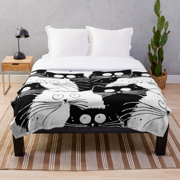 Item preview, Black cat- White Cat pattern designed and sold by Huynhdesign.